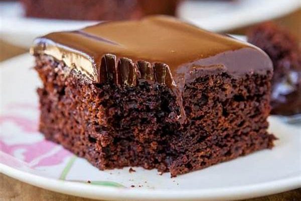 Chocolate Cake With Glossy Ganache Topping