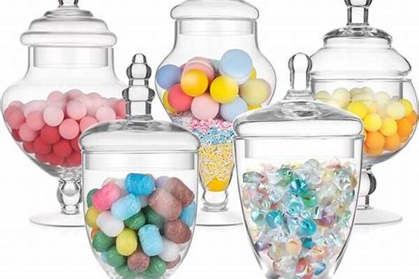Elegant Glass Candy Jars