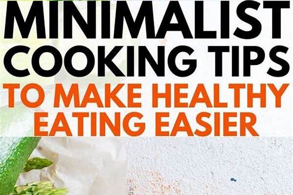 Minimalist Cooking Approaches